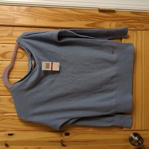 NWT Michael Michael Kors Blue Off the Shoulder Sweater